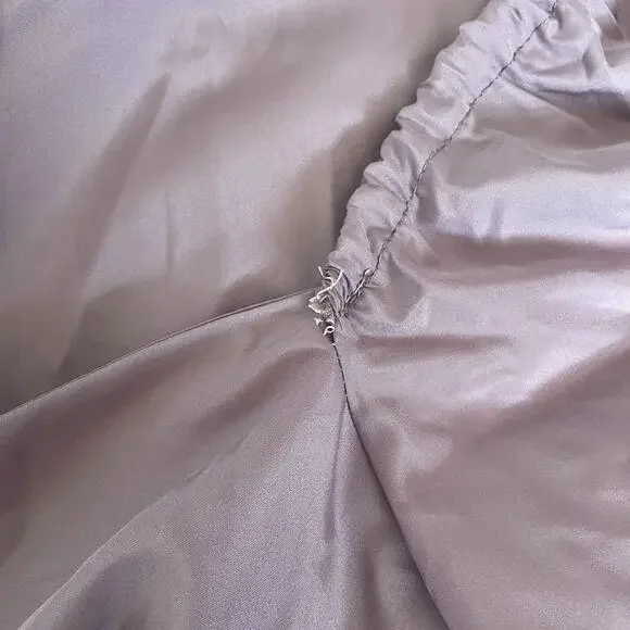 Vintage Maxi Dress Size 6 Purple Puff Sleeve A Line Princess Formal Prom 80s - Picture 7 of 16